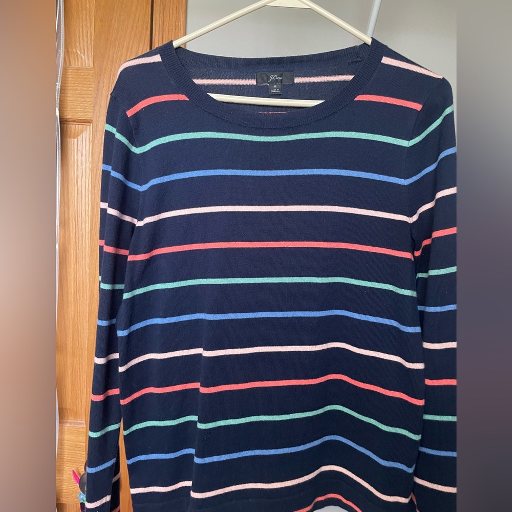 Multi colored stripe sweater from J Crew